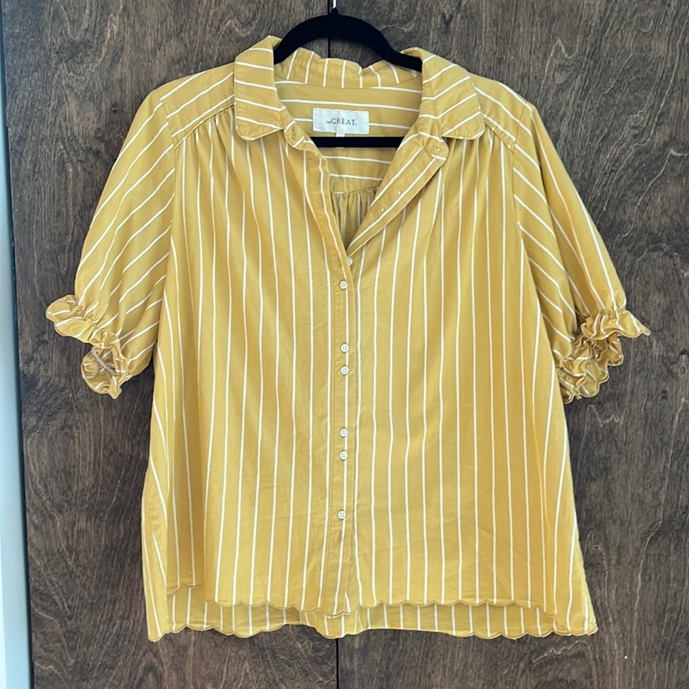 THE GREAT. | Button Up Top | Size 2 (Medium) | gently worn